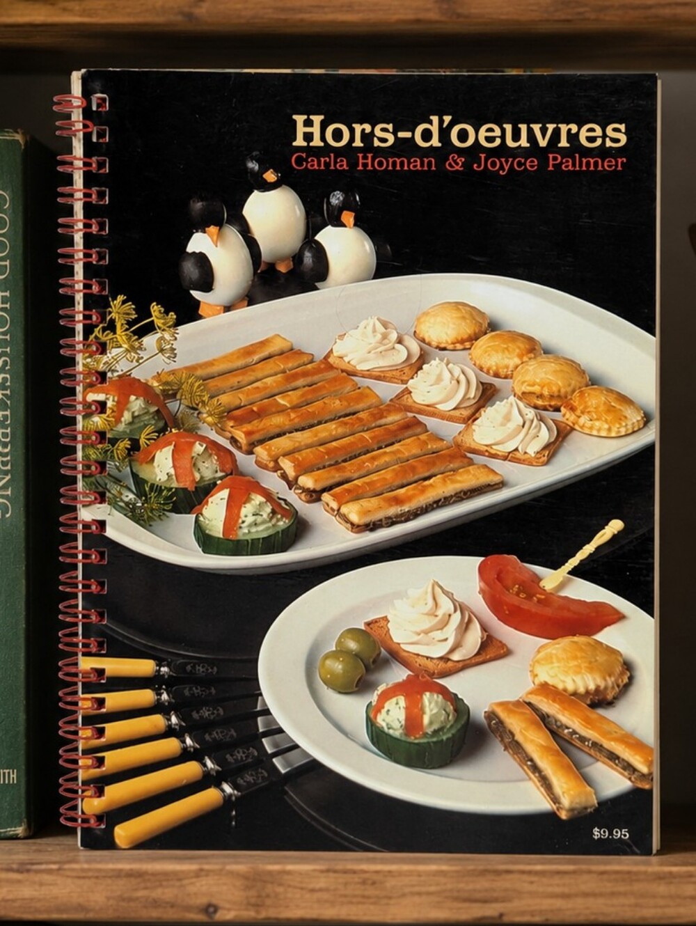 Vintage Hors-d’oeuvres Cookbook Carla Homan Joyce Palmer Spiral Bound Canadian